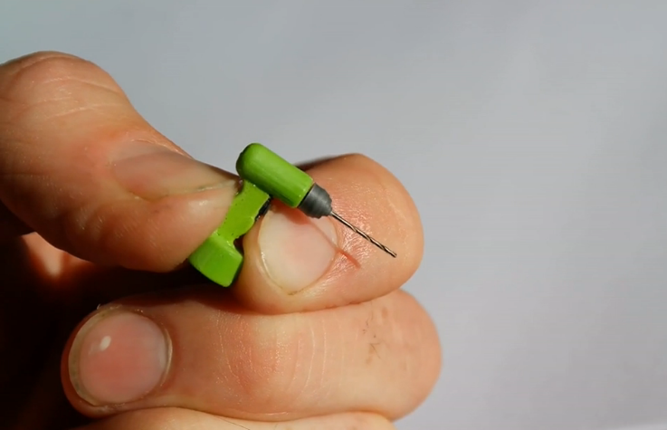 实拍世界上最小3D打印电钻机