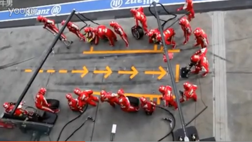 视频: 碉堡 F1赛车上令人咋舌的进站速度