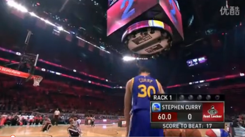 NBA2015斯蒂芬·库里赢得三分大赛