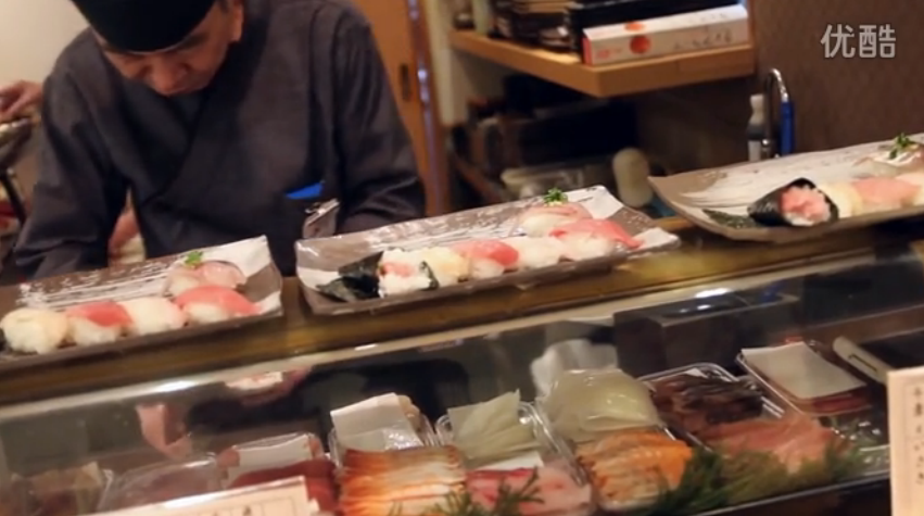 【屌丝吃大街】江户前散寿司（东京游）海鲜刺身的饭