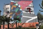 德国涂鸦艺术家利用民居打造艺术长廊