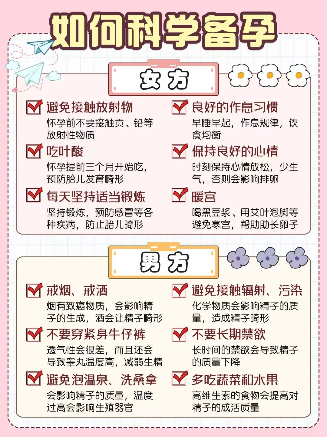 科学备孕攻略｜一次就中,快来接好孕！
