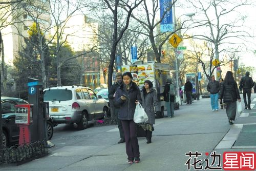 肉夹馍卖到哥大校门口发了 麻辣烫火锅蜂拥