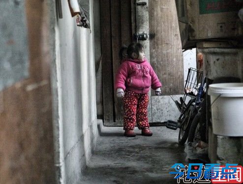 爷爷的垃圾车成了她的婴儿车 2岁女孩的童年