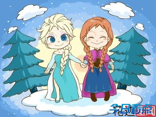 《冰雪奇缘》曝姐妹Q版萌照萌翻网友