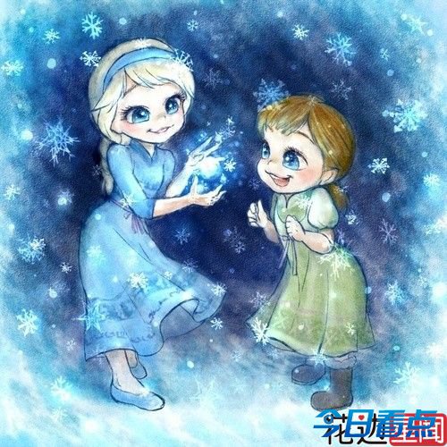 《冰雪奇缘》曝姐妹Q版萌照萌翻网友