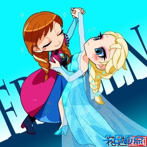 《冰雪奇缘》曝姐妹Q版萌照萌翻网友