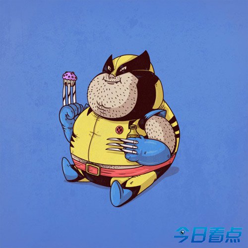 卡通人物发福图