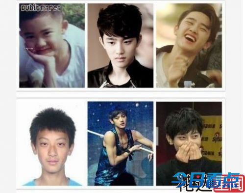 李敏镐鹿晗呆萌可爱 曝中韩偶像童年萌照