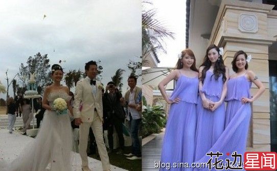 徐若瑄举办私人婚礼 林心如当伴娘抢尽新娘风头