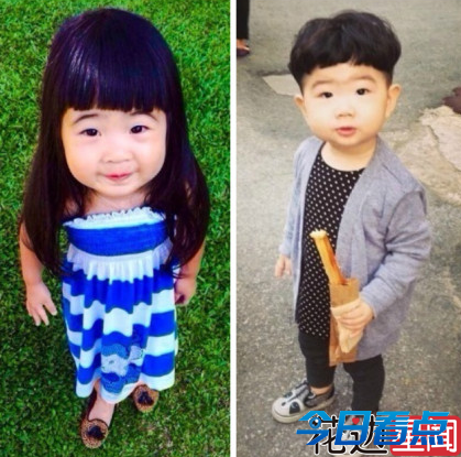 曹格女儿姐姐撞脸韩国喜感正太 似亲姐弟