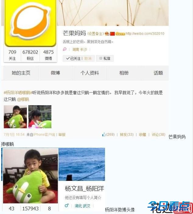 杨阳洋黄多多晒幸福 定情信物“哪鹅”走红