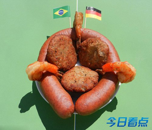艺术家打造独特世界杯美食
