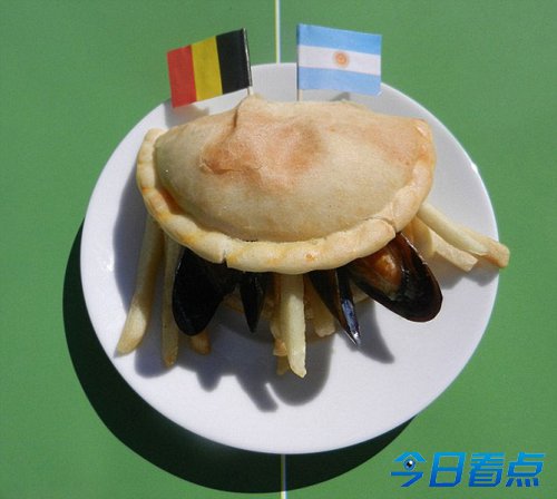 艺术家打造独特世界杯美食