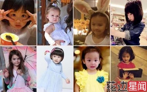 蔡少芬带两女儿出游 明星宝宝谁最萌