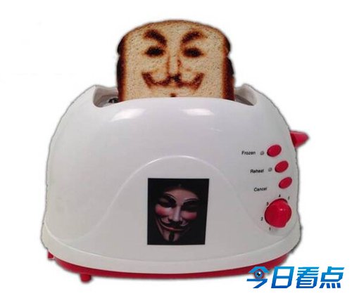 神奇面包机能将自拍照“印”在面包上