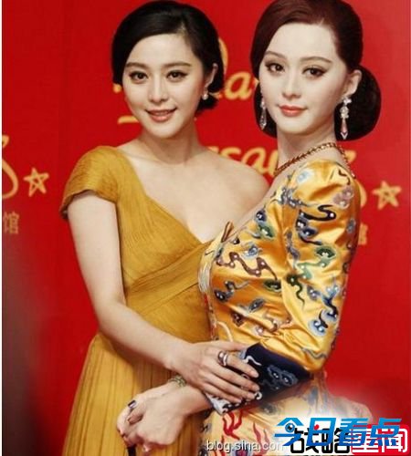 周杰伦蜡像撞脸任贤齐 像葛优戴了假发