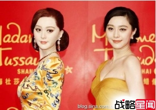 周杰伦蜡像撞脸任贤齐 像葛优戴了假发