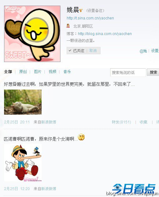独家:姚晨凌潇肃谁先出轨引爆小三门?(组图)